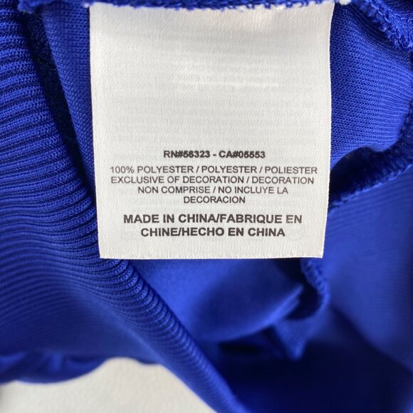 Nike Jacket Womens Medium Blue Athletic Dept Track Mock Neck Full Zip Up Active* - Picture 8 of 12